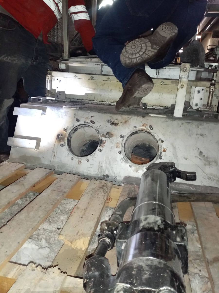 Proyecto de reparación de horno industrial